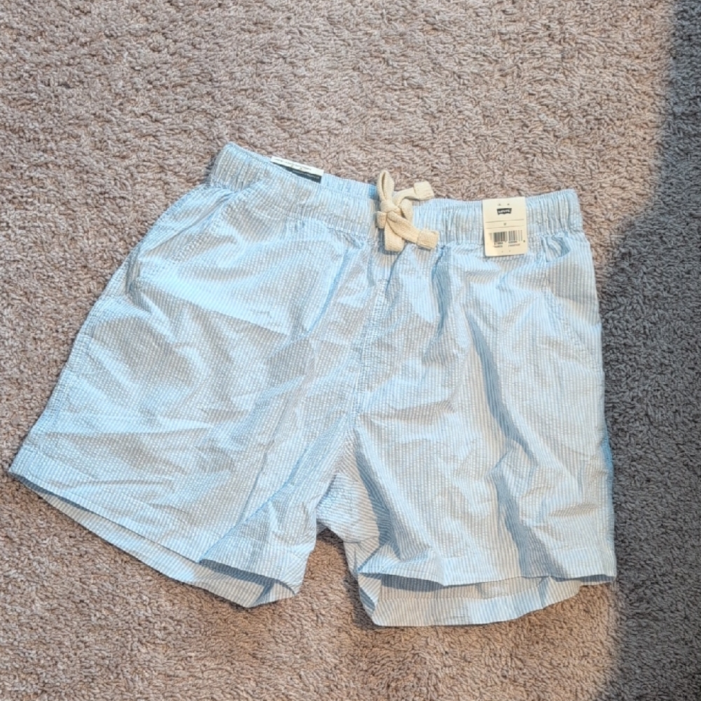 Levi's Blue Shorts Lightweight Mid-Thigh Size M